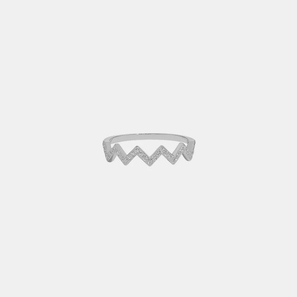 Wave Shape 925 Sterling Silver Ring, image 3