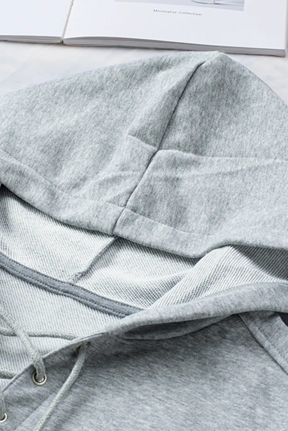 Lace Up Long Sleeve Hoodie, image 17