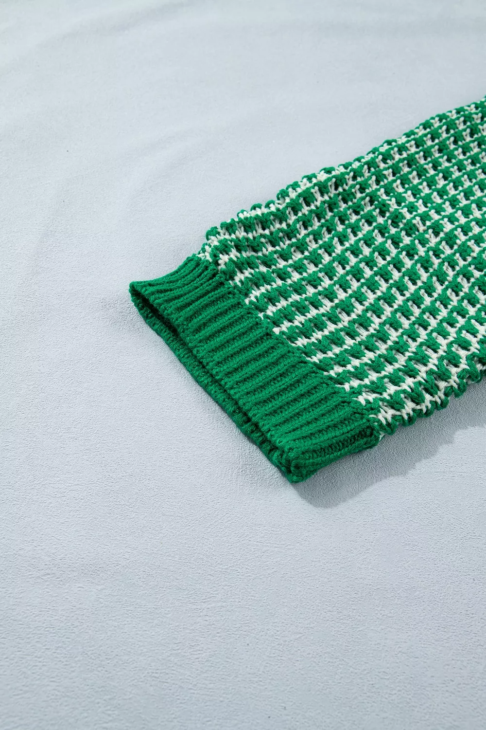 Striped Textured Knit Sweater, image 8