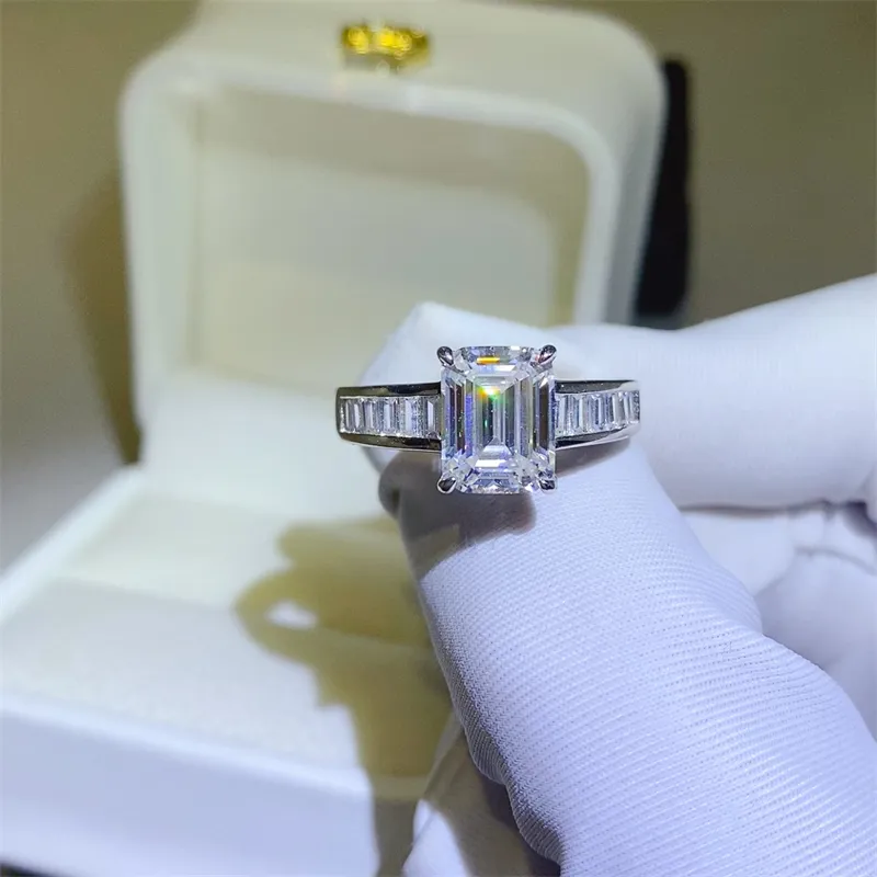 3 Carat Moissanite 925 Sterling Silver Ring, image 2
