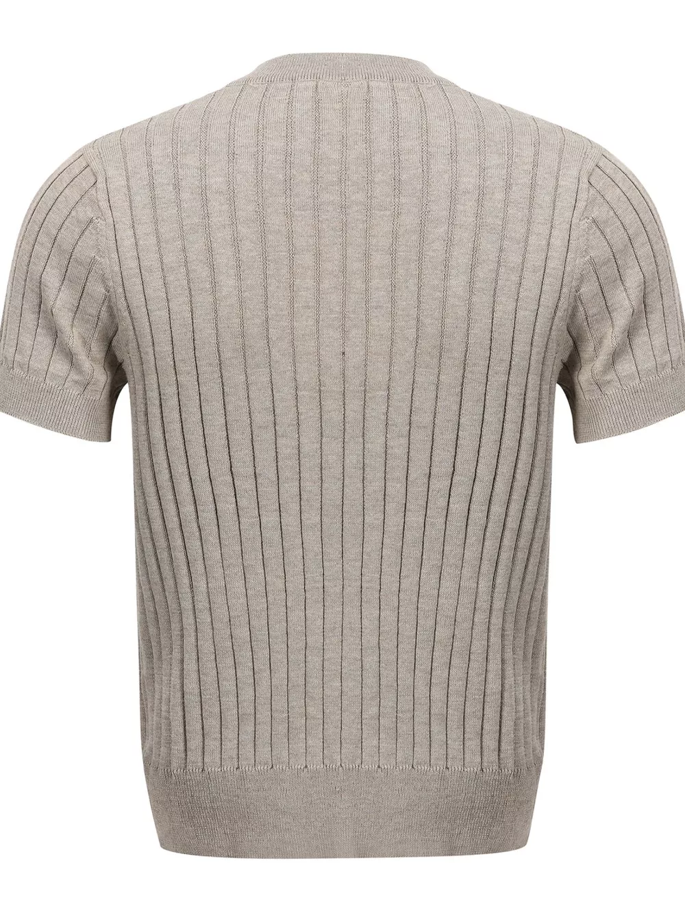 Men's Short Sleeve Ribbed Knit Top, image 8