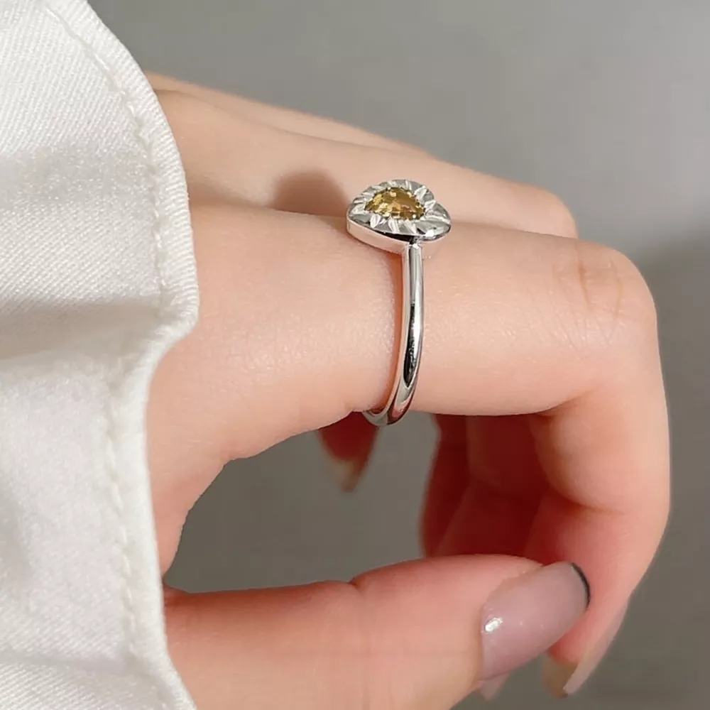 Heart-Shaped Open Ring, image 3