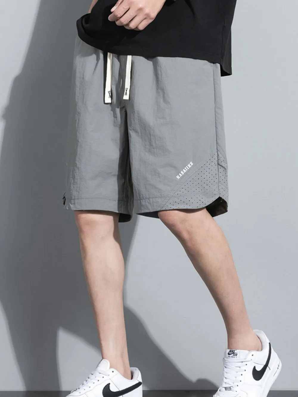 Men's Plus Size Drawstring Shorts with Pockets, image 4