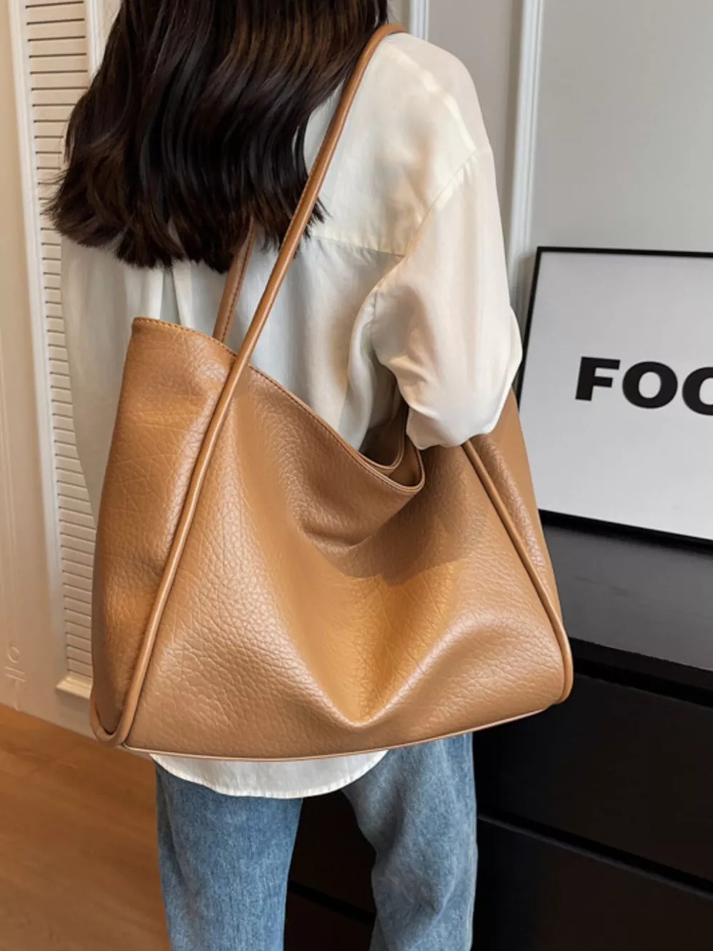 PU Leather Tote Bag, image 5