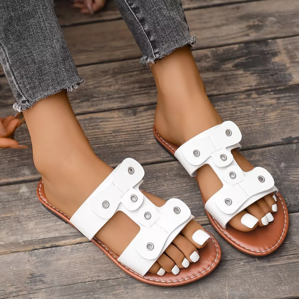 Open Toe Flats Sandals, image 5