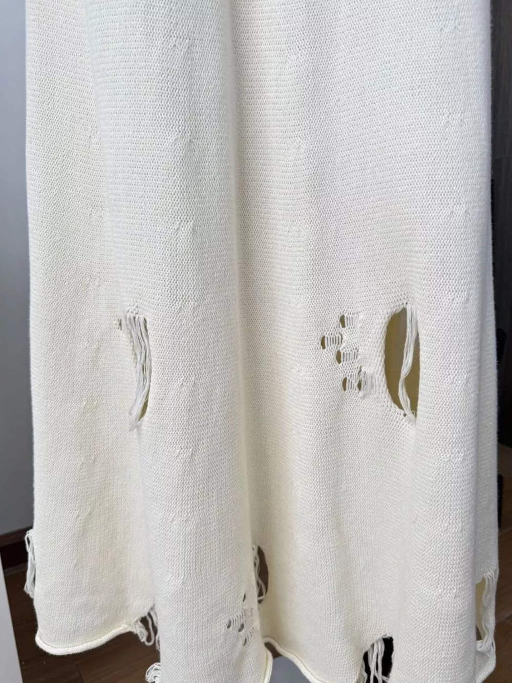 Distressed Long Sleeve Sweater and Skirt Set, image 14