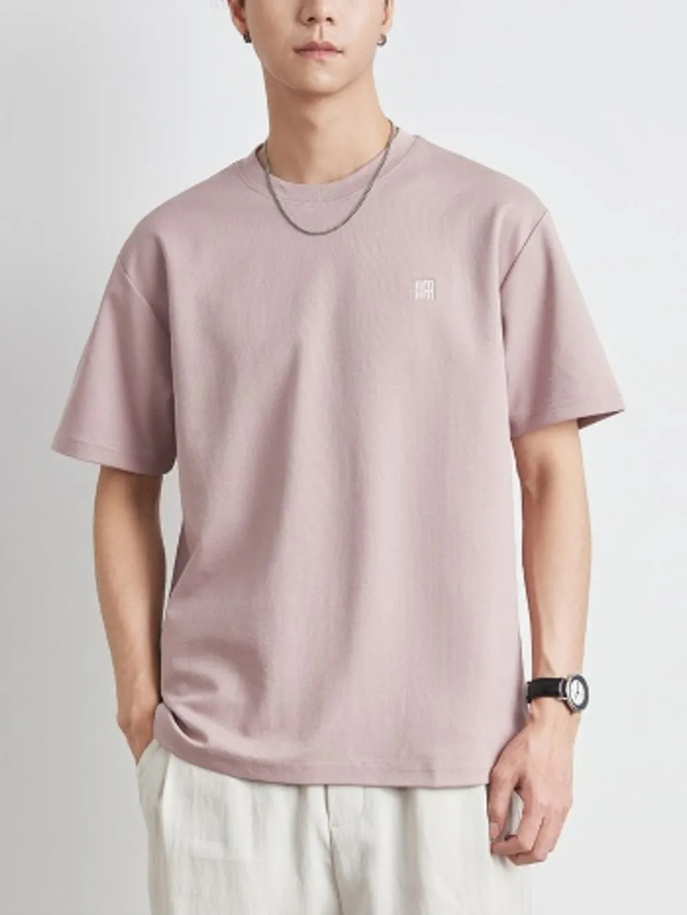 Men's Plus Size Round Neck Short Sleeve T-Shirt, image 2