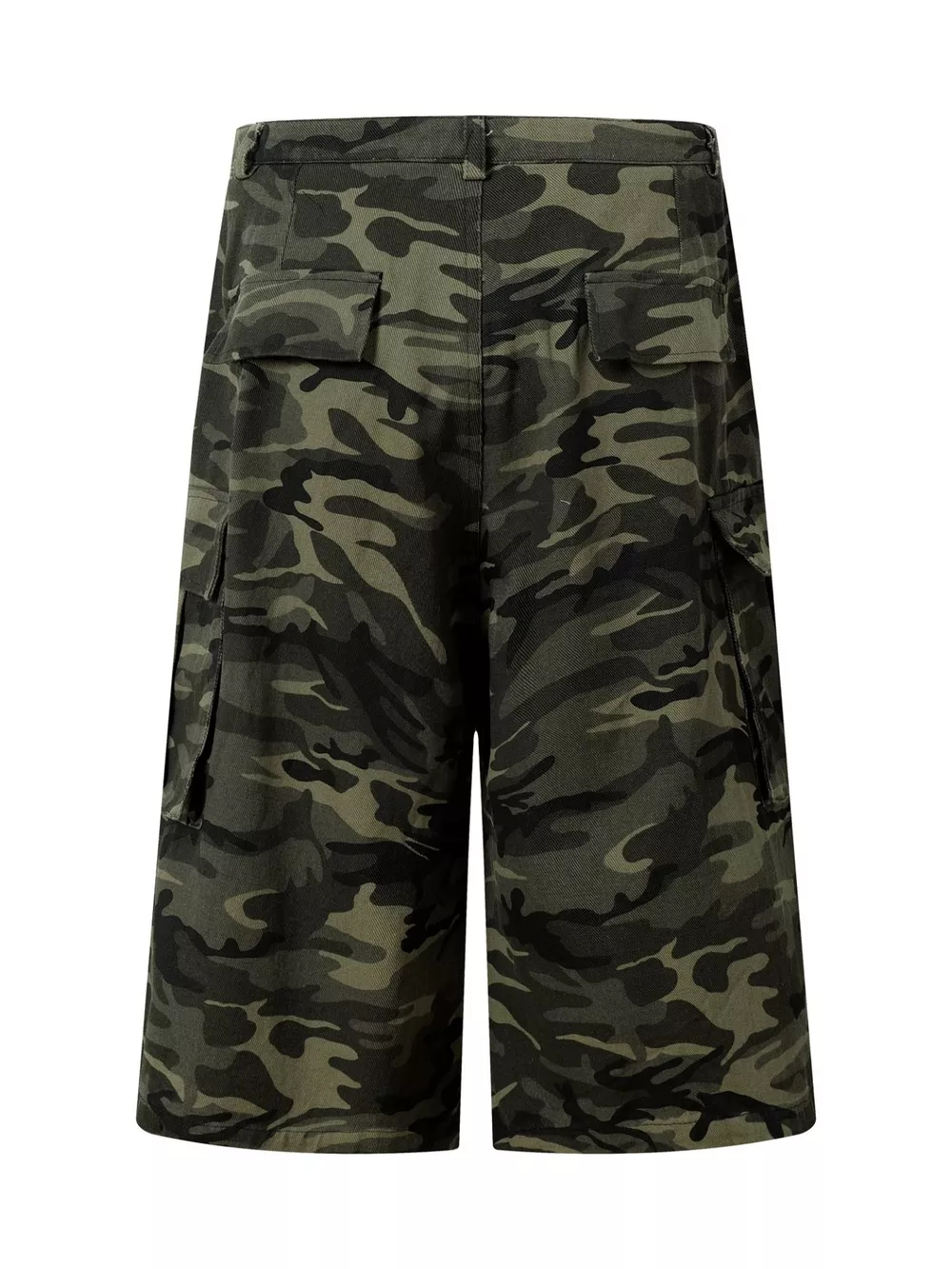 Men's Camouflage Cargo Wide-Leg Capris, image 3