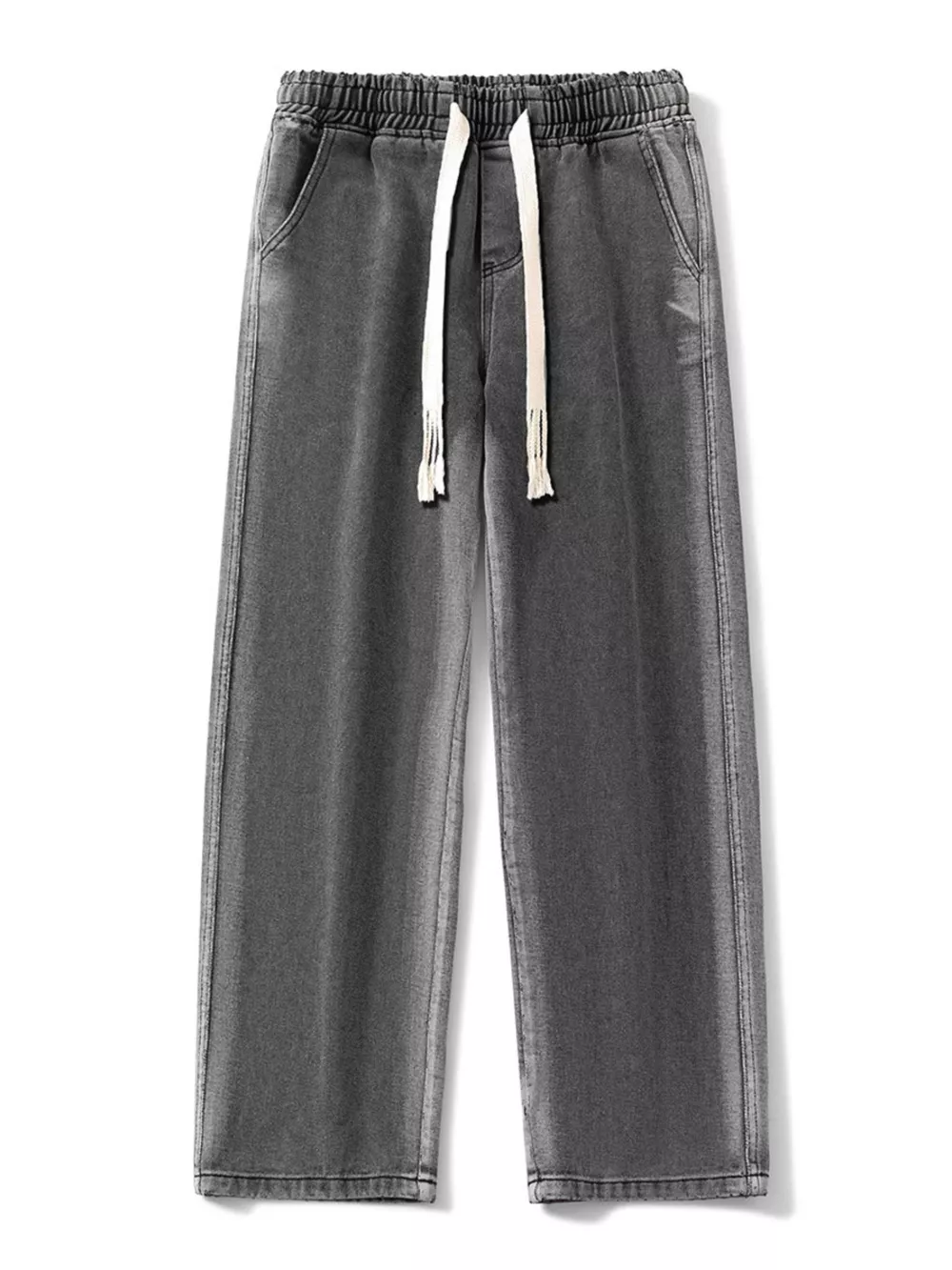 Men's Full Size Drawstring Wide Leg Jeans Plus Size, image 3