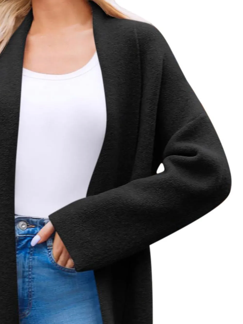 Open Front Longline Coat, image 2