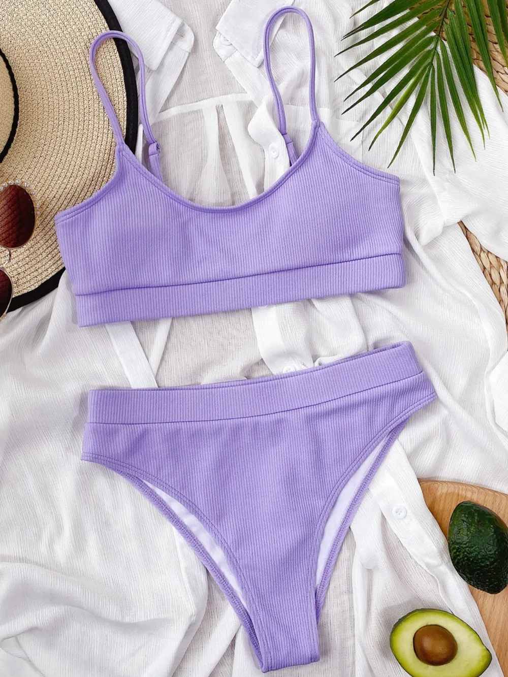 Scoop Neck Spaghetti Strap Two-Piece Swim Set, image 3