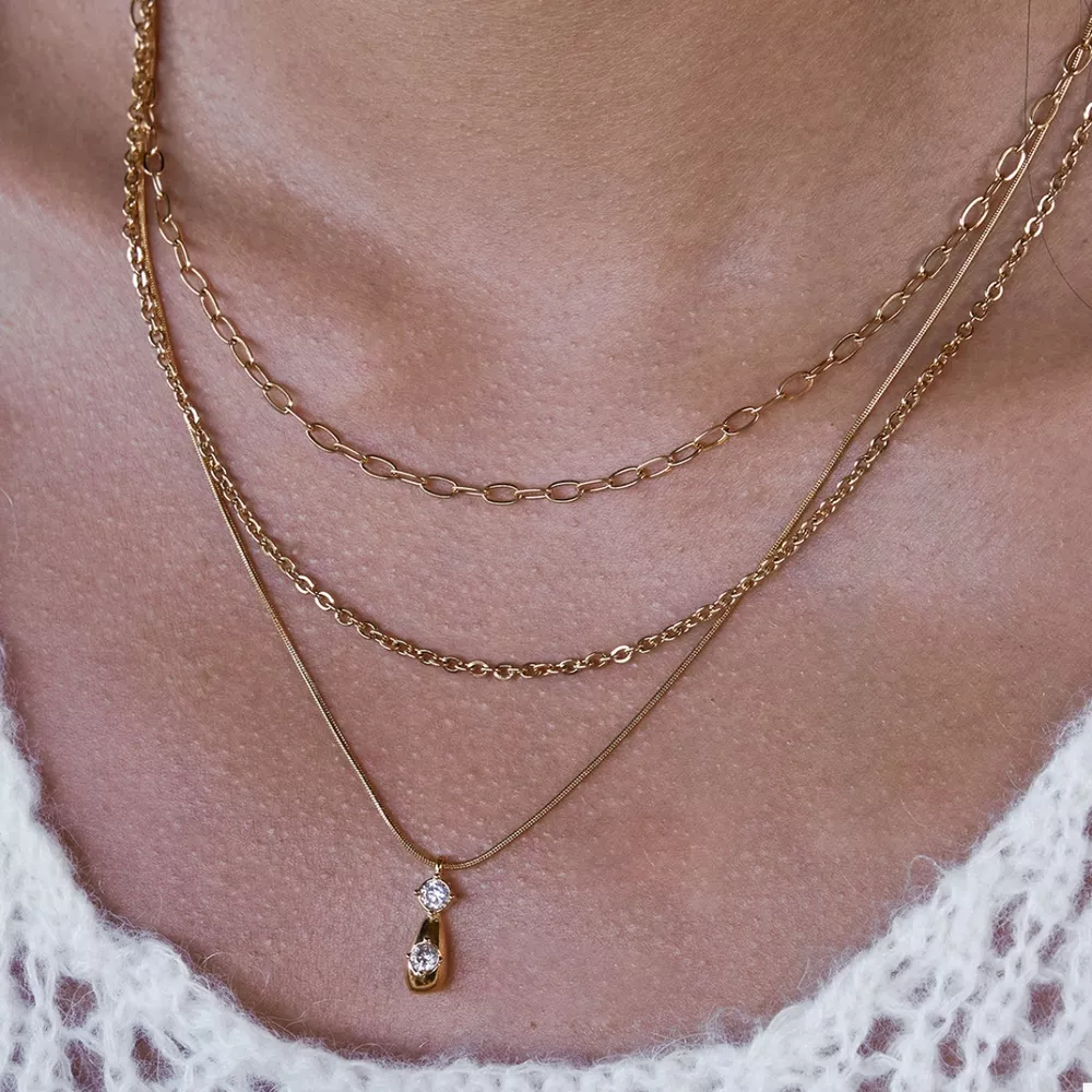 Three Layered Pendant Necklace, image 8