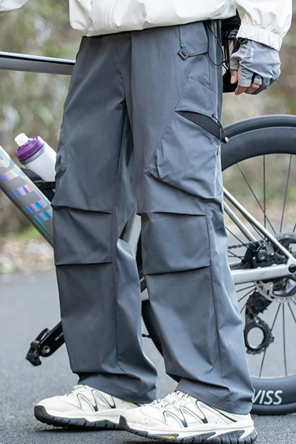Men's Wide Leg Cargo Pants, image 7