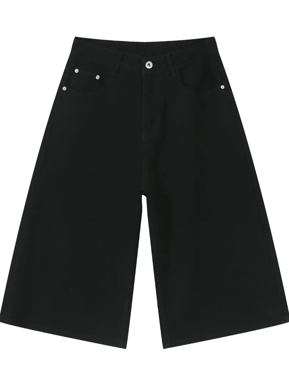 Men's Washed Denim Shorts with Pockets