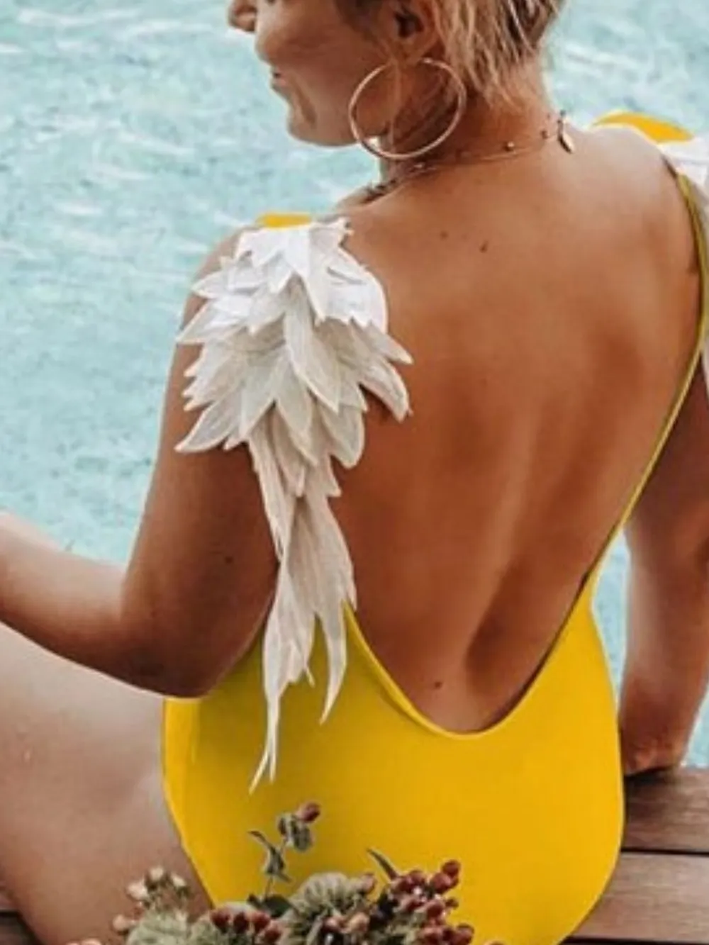 Backless Wide Strap Parent-Child Swimwear, image 7