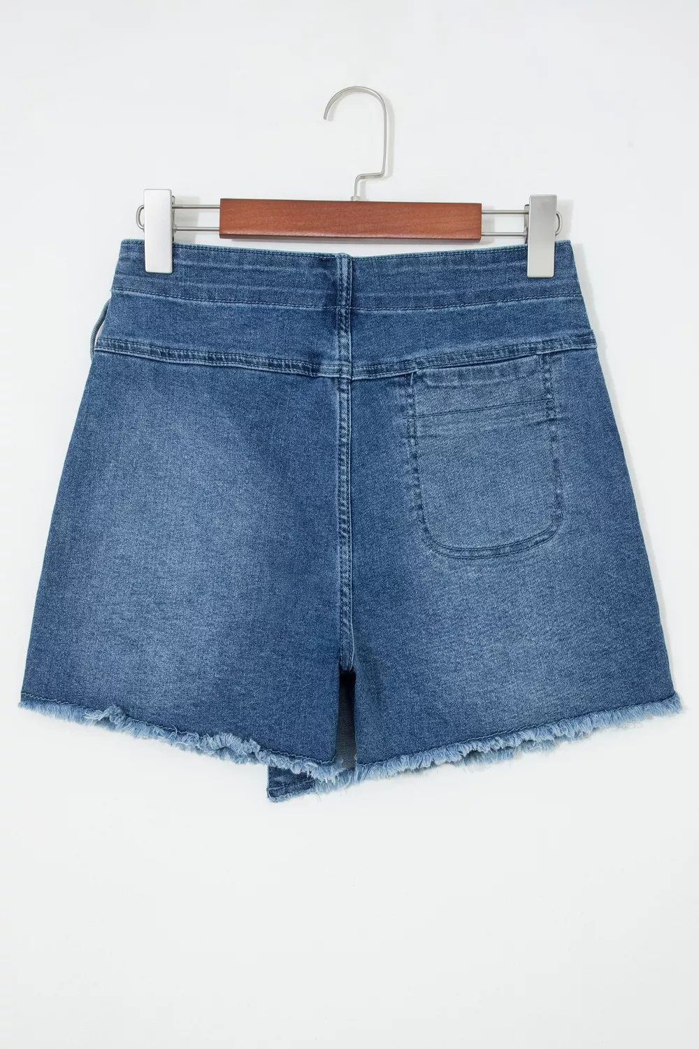 Wrapped Tied Waist Denim Skort, image 7