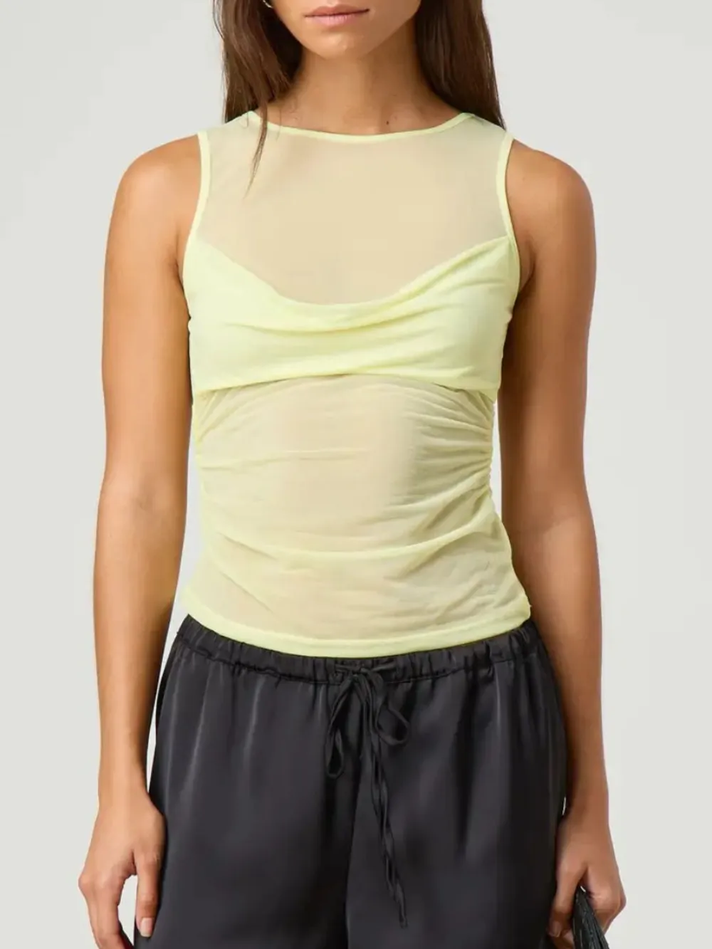 Ruched Round Neck Tank, image 9