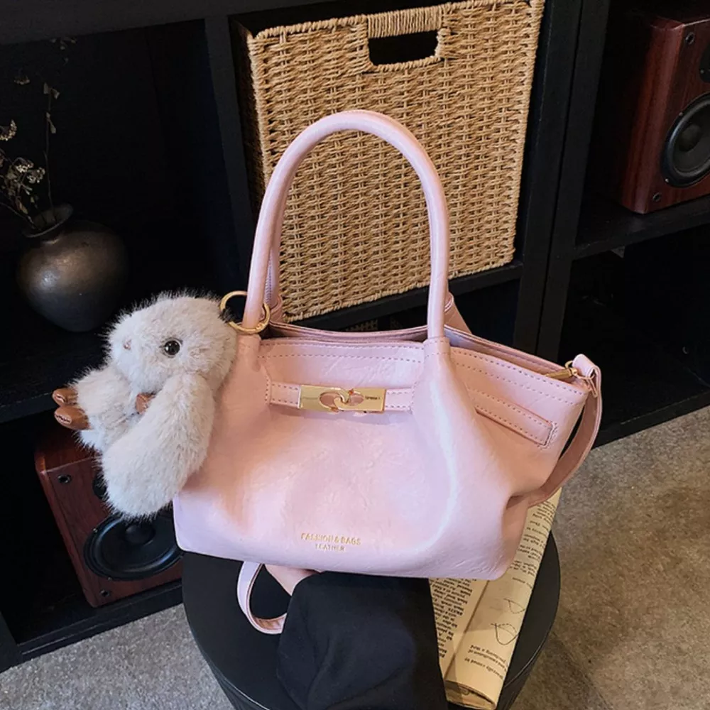 Top Handle Leather Handbag, image 4