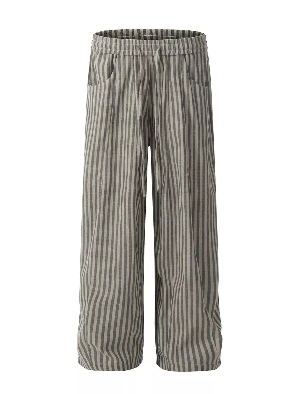 Men's Striped Casual Drawstring Pants, image 4