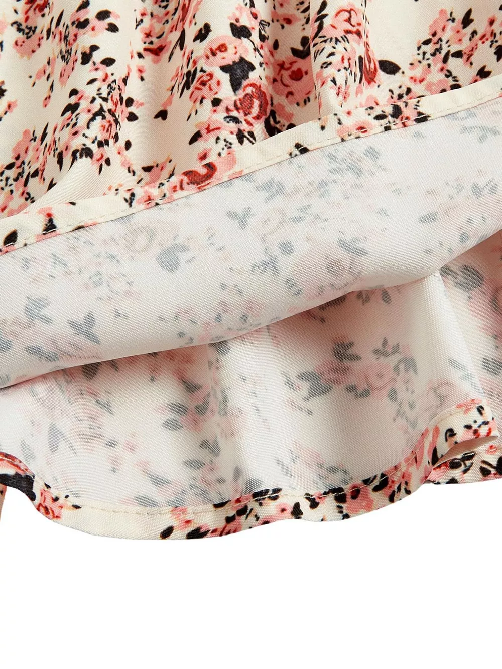 Floral Print Tie Strap Mini Dress, image 9