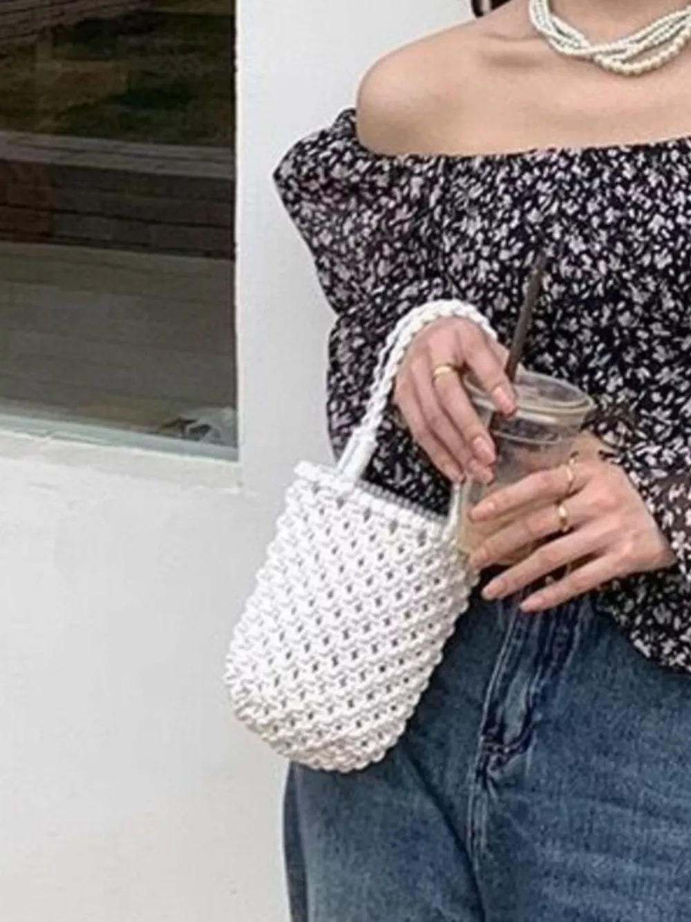 Handmade Crochet Handbag, image 3