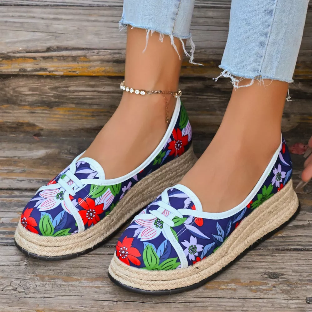 Round Toe Platform Slip-Ons, image 5