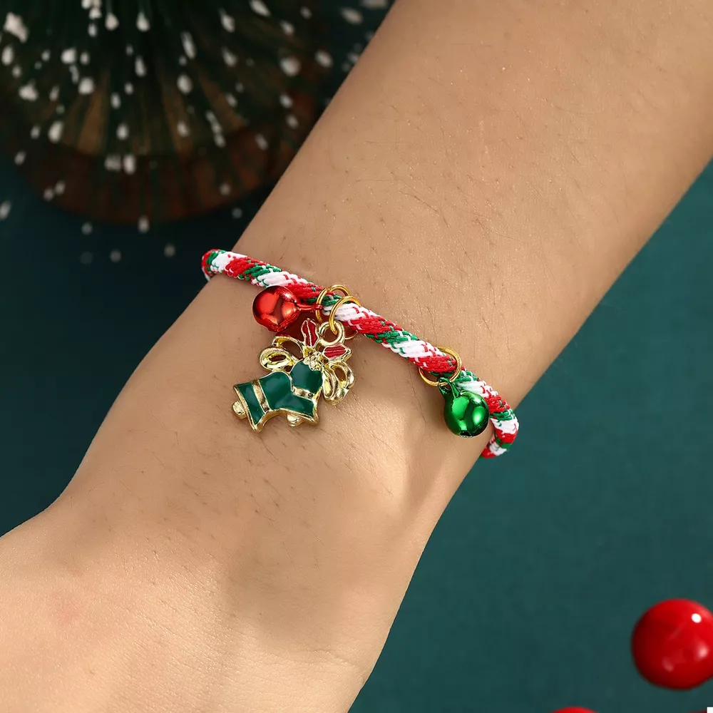Christmas Charm Braided Rope Bracelet, image 8