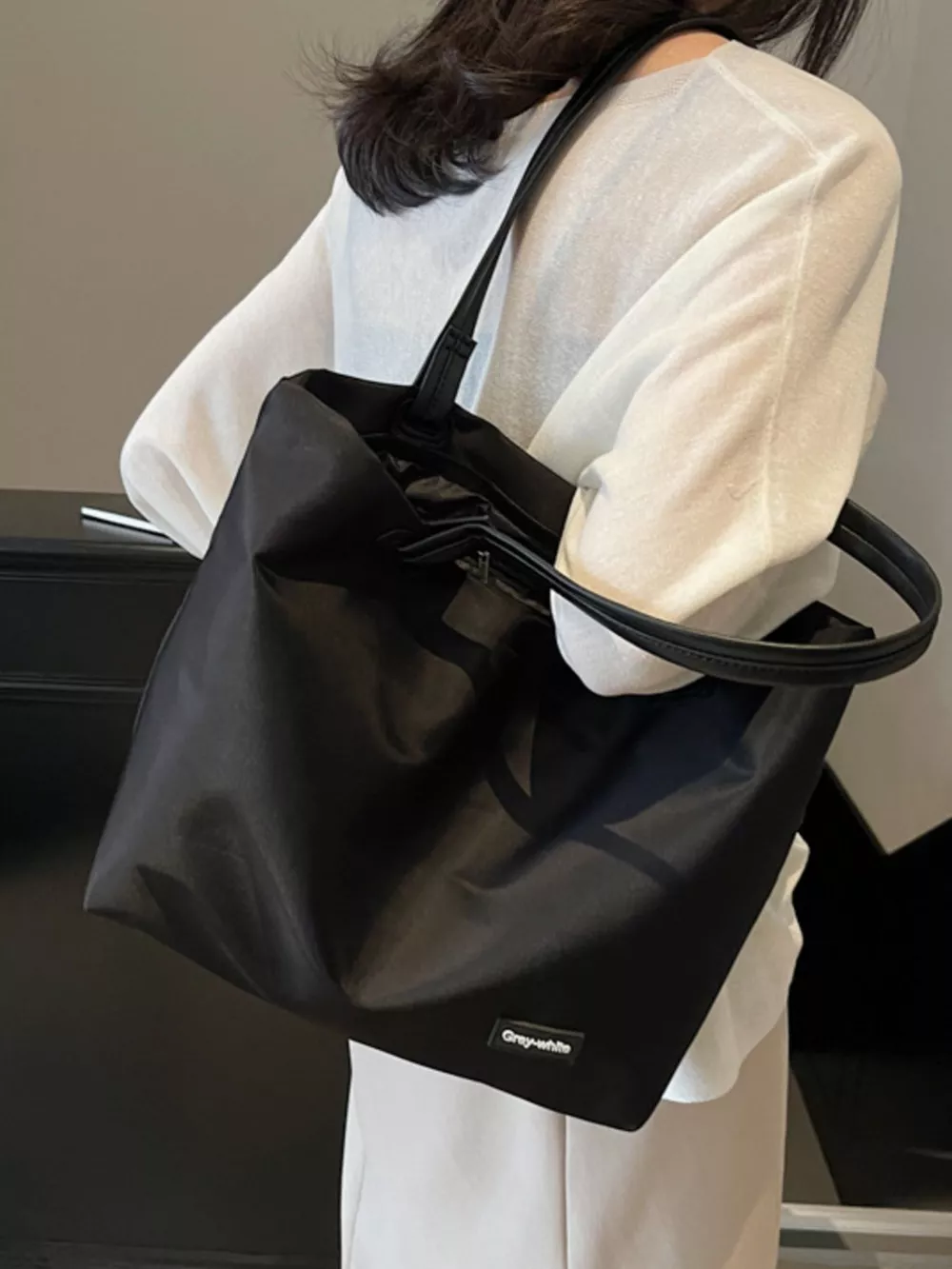 Oxford Cloth Shoulder Bag, image 2