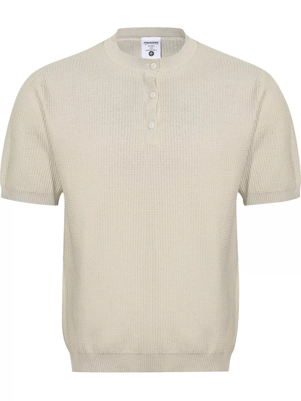 Men's Textured Knit Short Sleeve Top