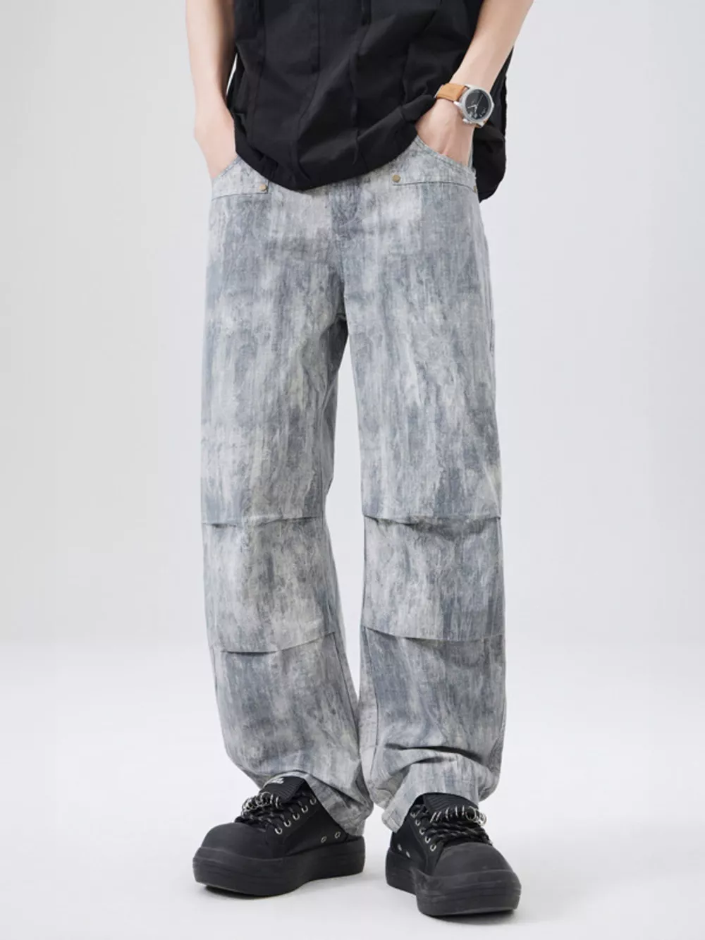 Men's Wide Leg Pants, image 2