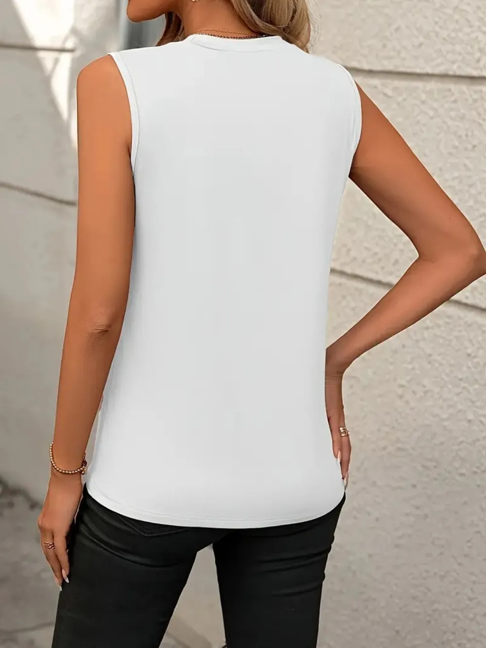 Round Neck Sleeveless Tank, image 16