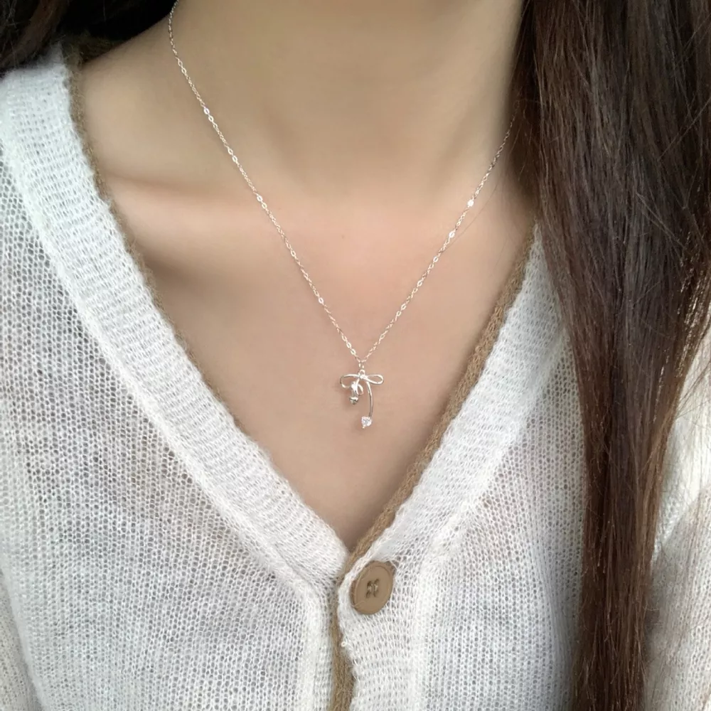 Bowknot Pendant Necklace, image 4