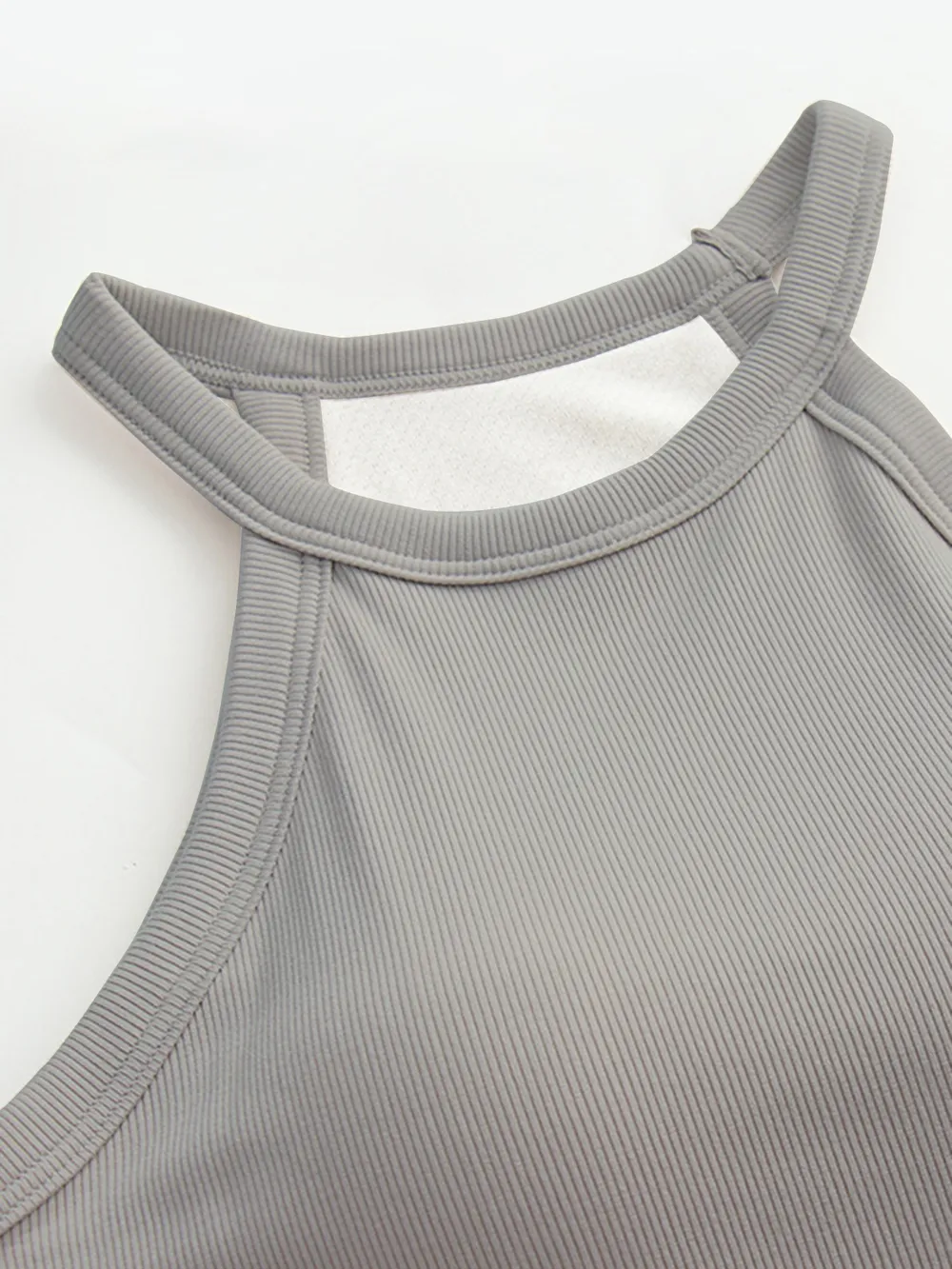 Grecian Neck Tank With Chest Pads, image 8