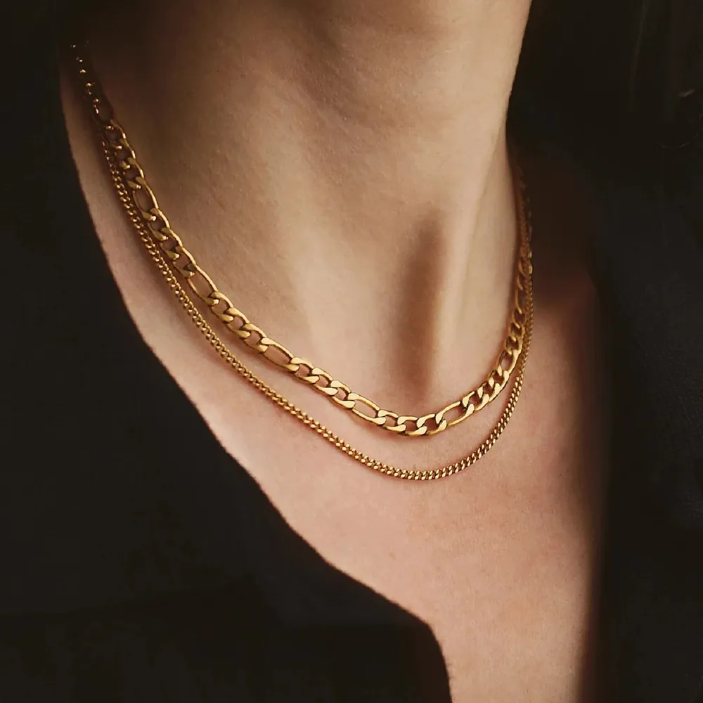 Stainless Steel Double-Layered Necklace, image 6