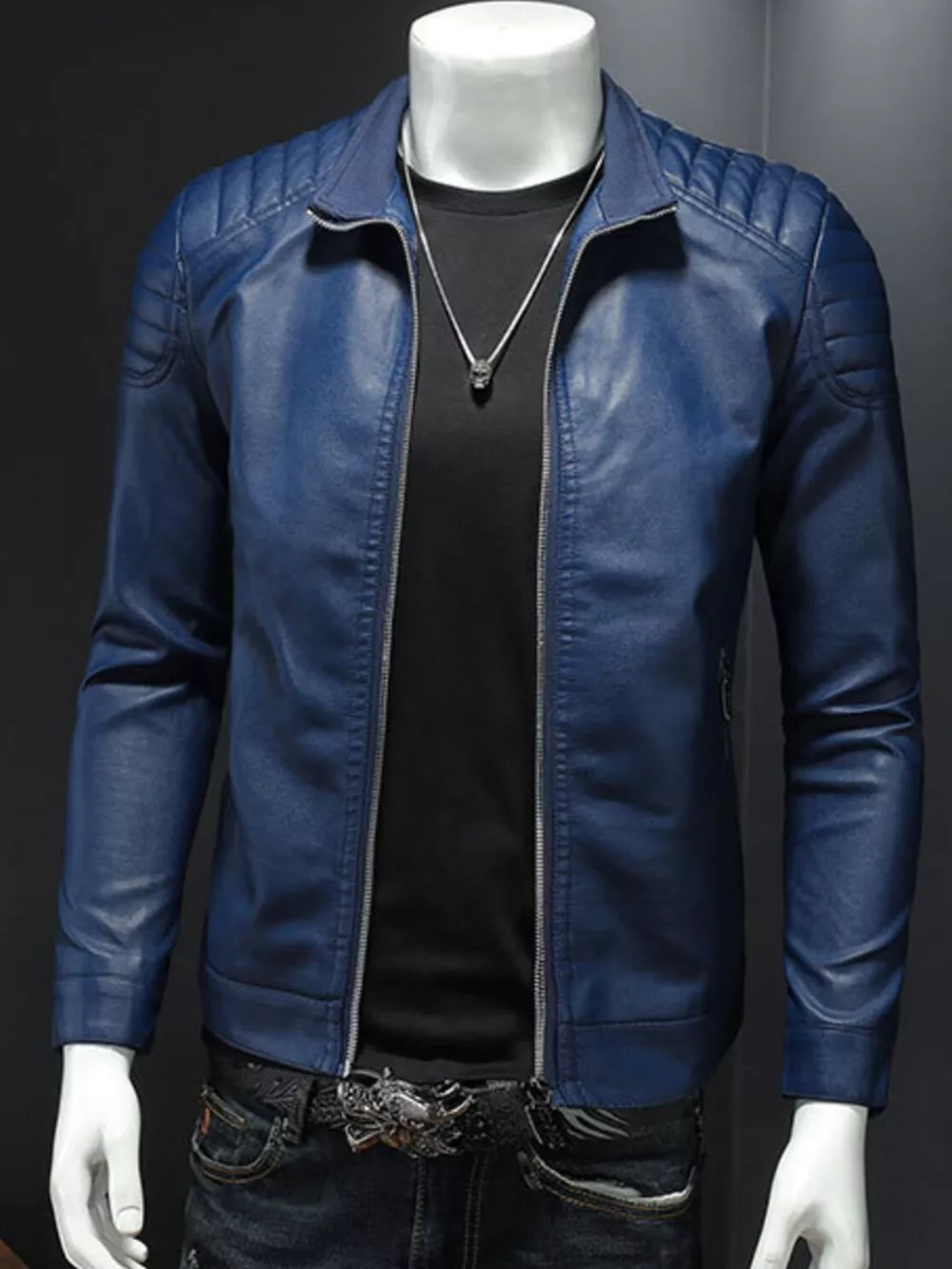 Men's Plus Size Zip Up Long Sleeve Jacket, image 7