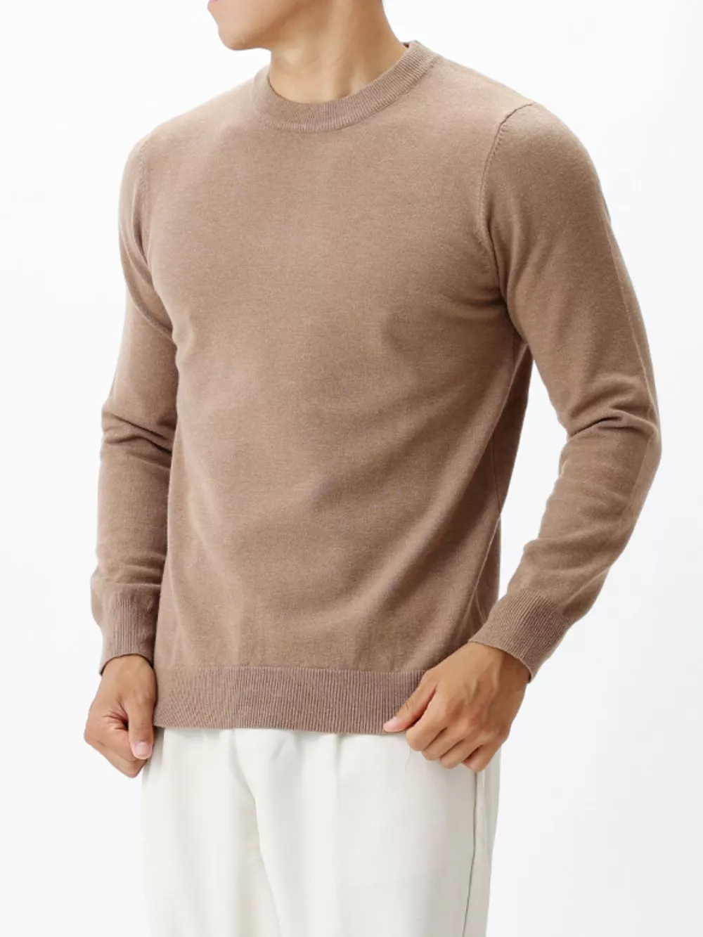 Men's Plus Size Classic Crew Neck Sweater, image 16