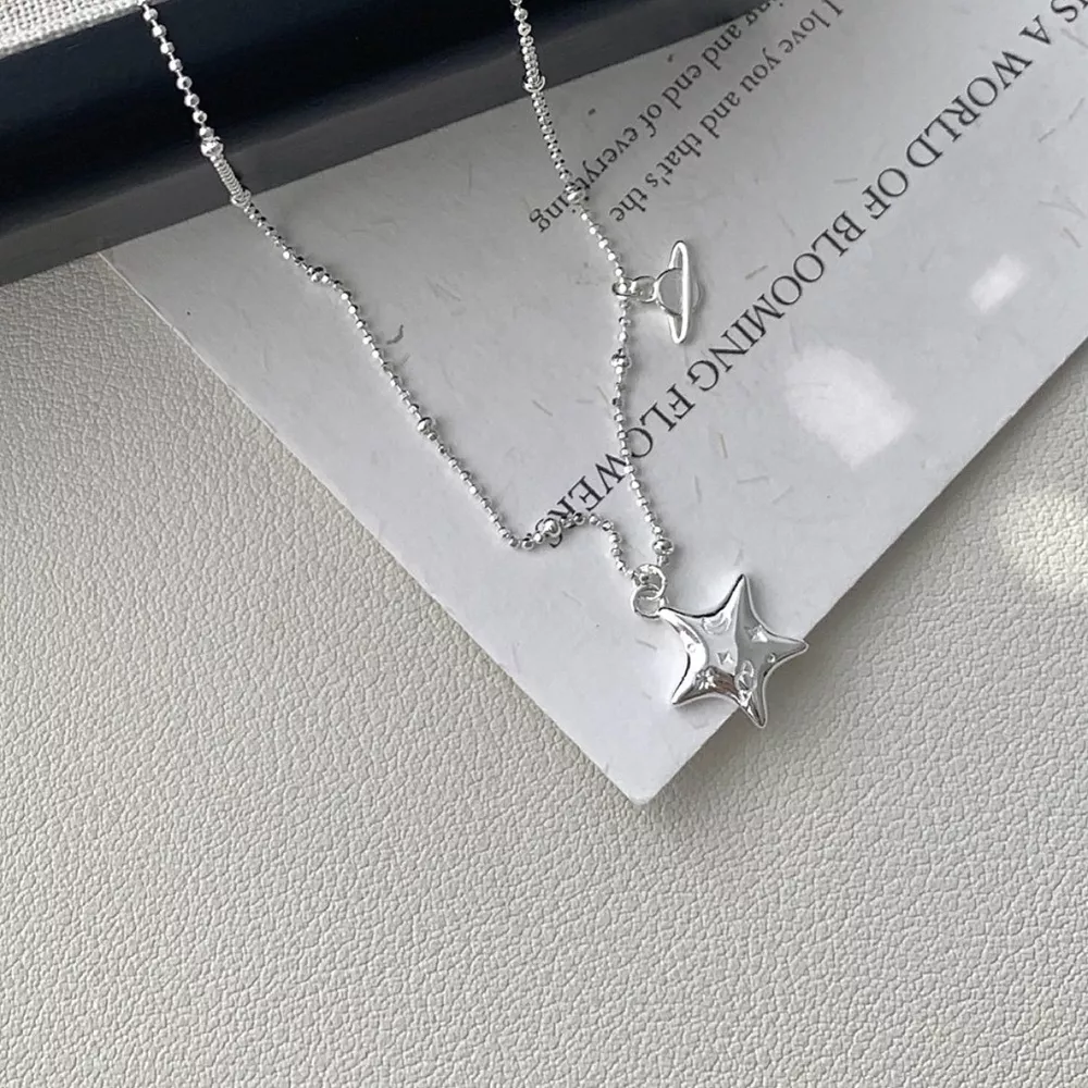925 Sterling Silver Star Necklace, image 5