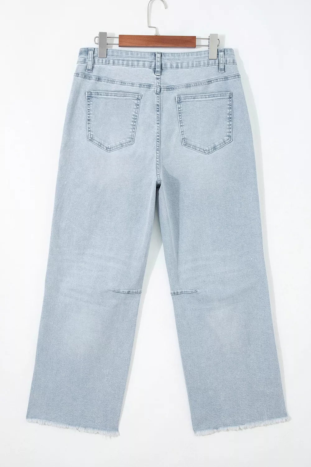 Sequin Turkey Patch Pocket Raw Hem Ankle Length Jeans, image 8
