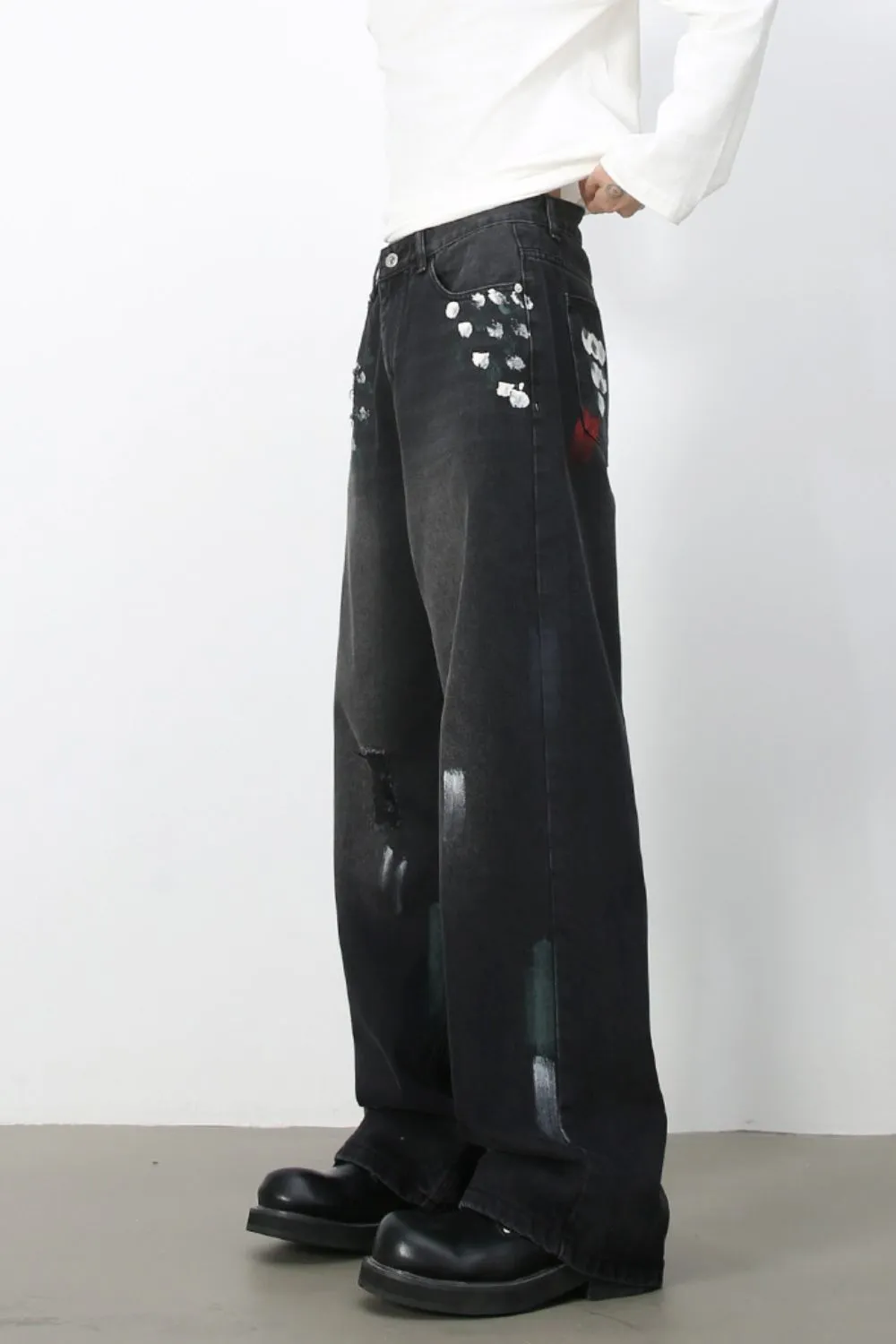 Men's Paint Loose Jeans, image 3
