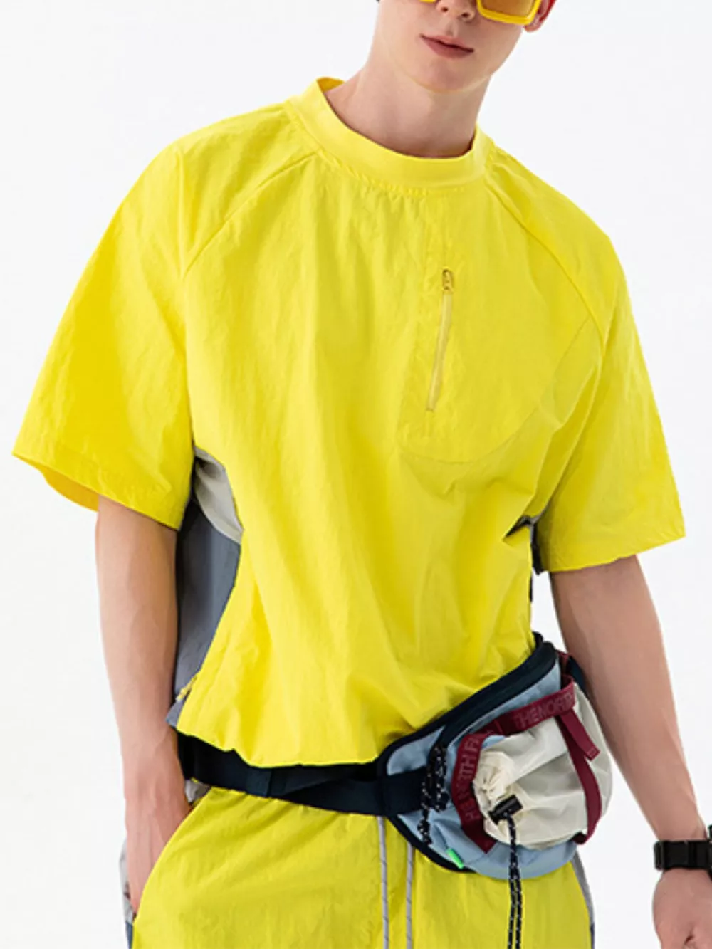 Men's Contrast Round Neck Short Sleeve T-Shirt, image 10