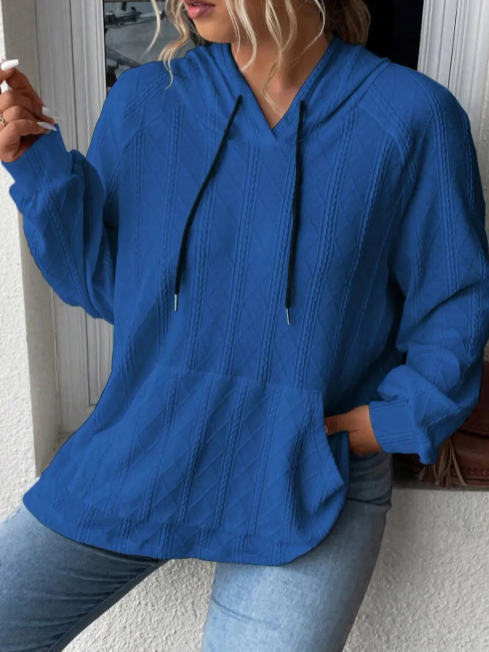 Full Size Drawstring Long Sleeve Hoodie, image 10
