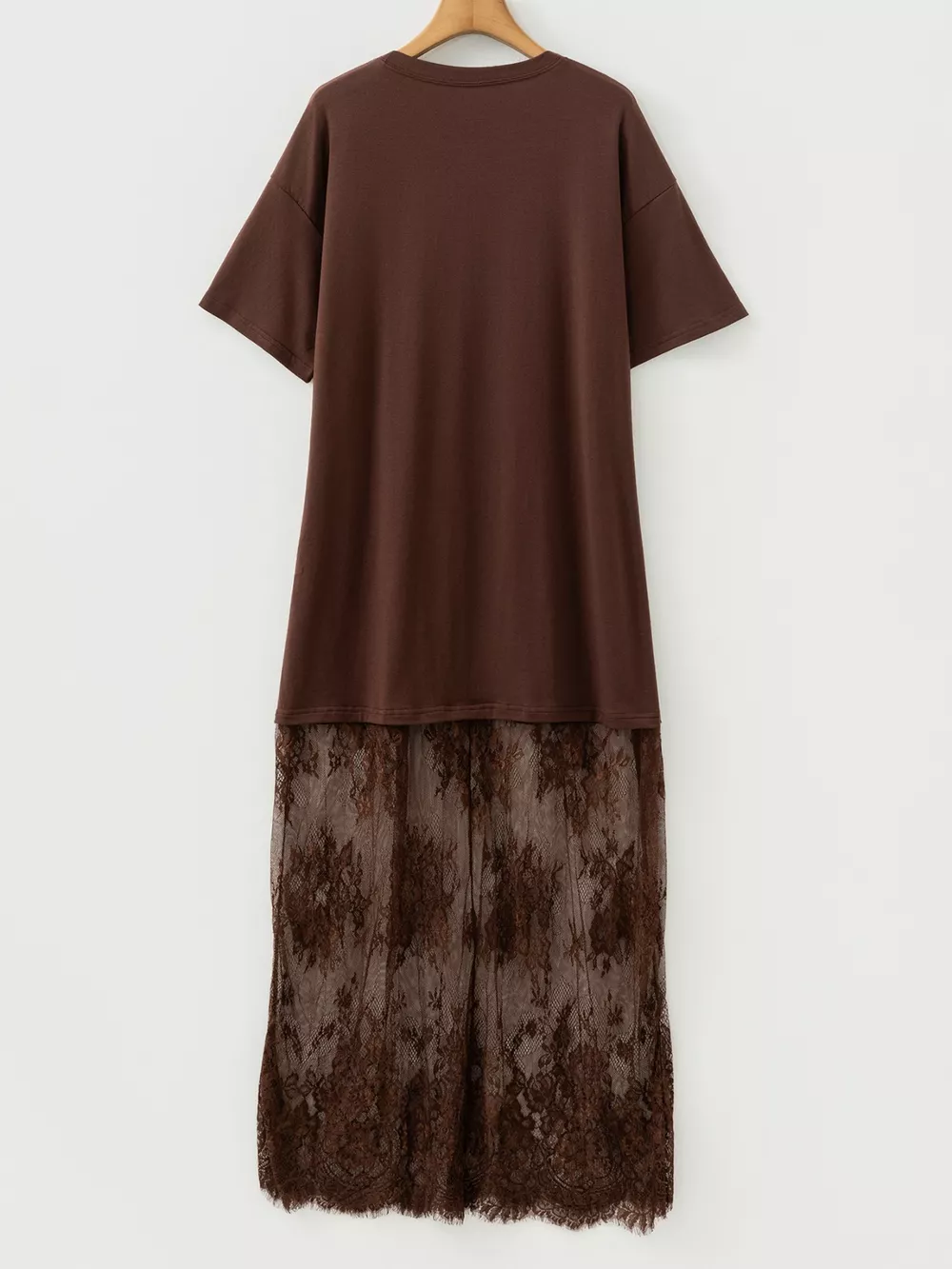 Floral Patchwork Short Sleeve T Shirt Loose Dress, image 9