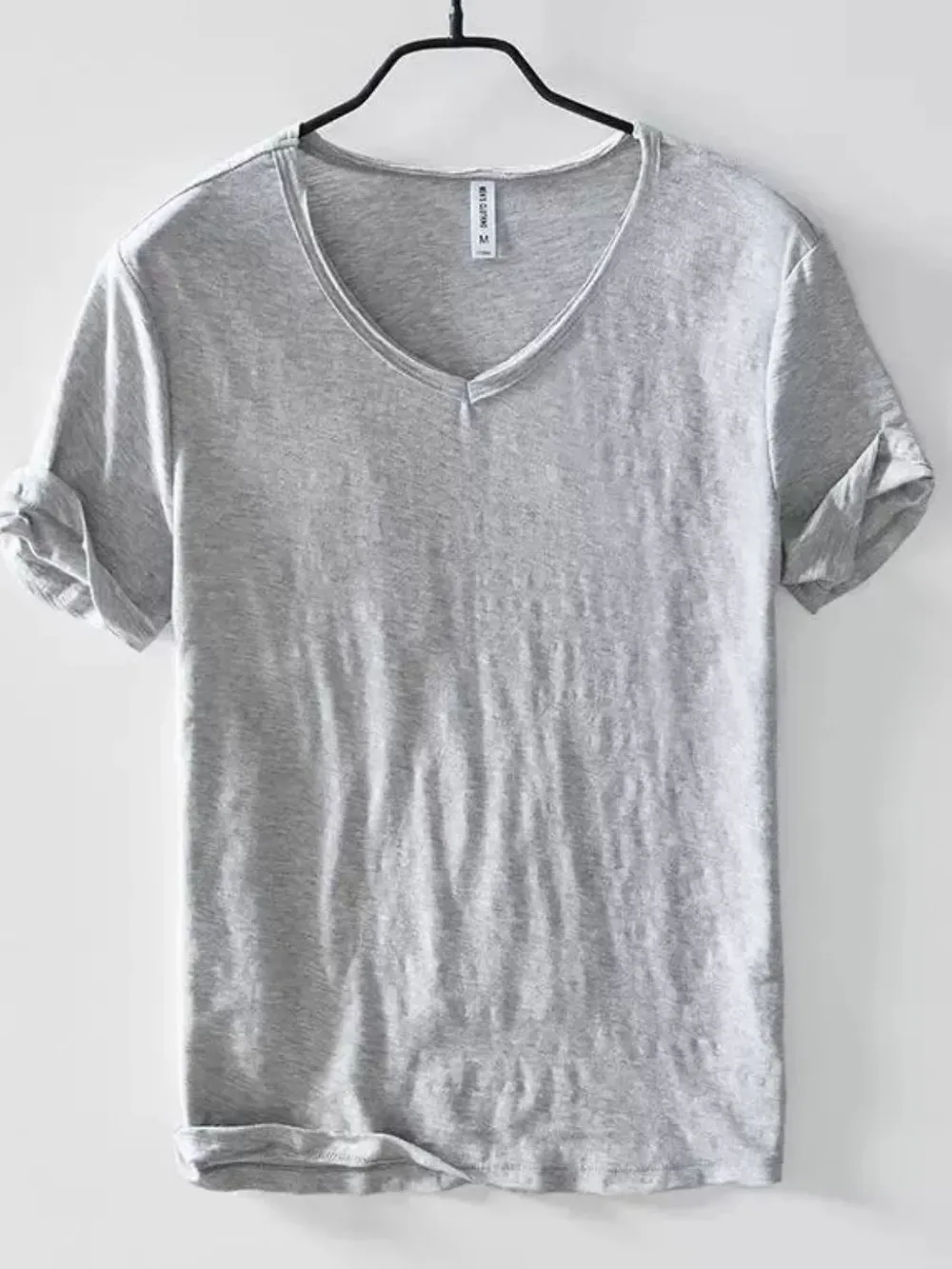Men's Plus Size V-Neck Short Sleeve T-Shirt, image 2