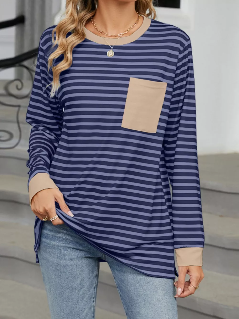 Striped Long Sleeve T-Shirt, image 26