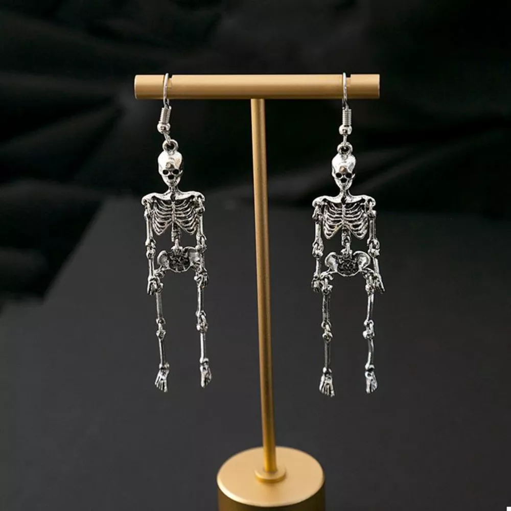 Halloween Skeleton Dangle Earrings, image 2