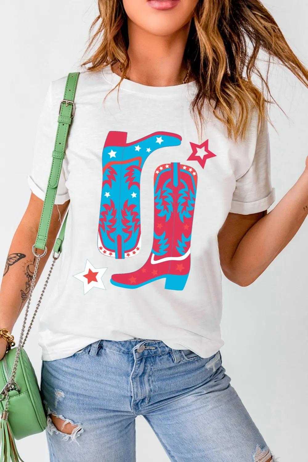 Boots Round Neck Short Sleeve T-Shirt, image 2