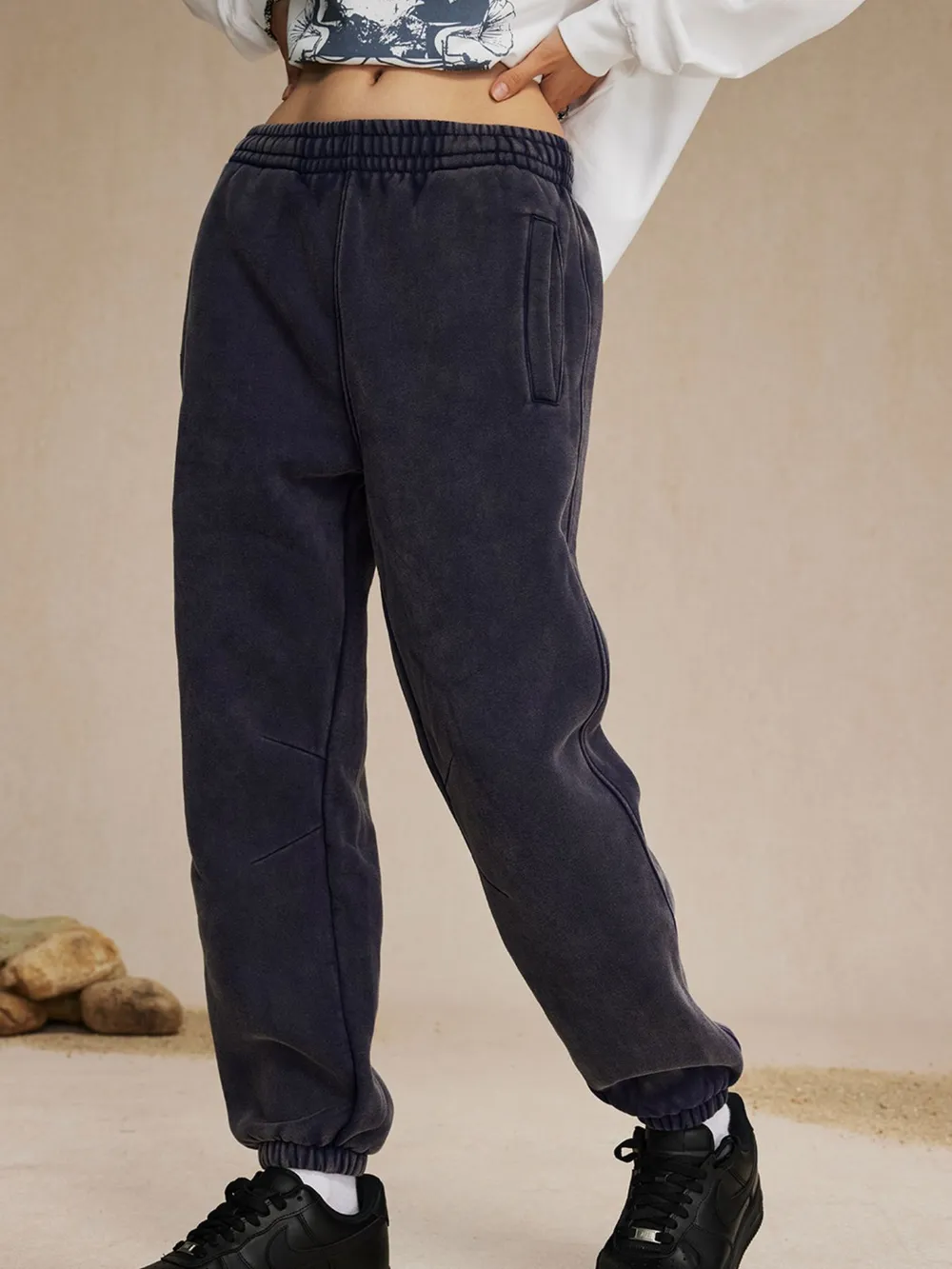 Men's Casual Elastic Waist Cotton Sweatpants, image 7