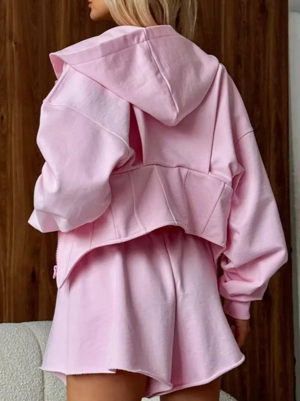 Zip-Up Cropped Hoodie, image 13