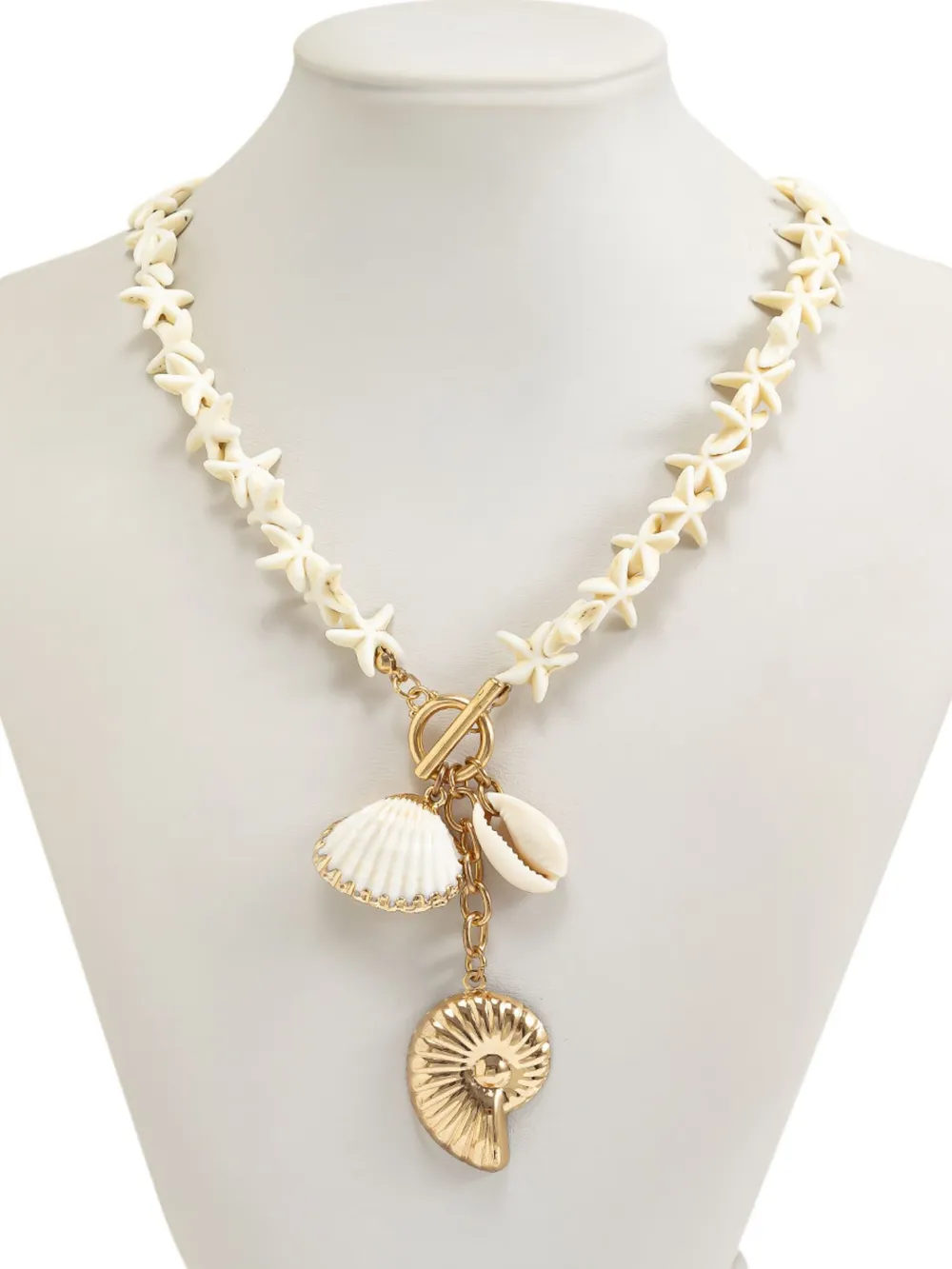 Starfish Shell Pendant Necklace, image 3