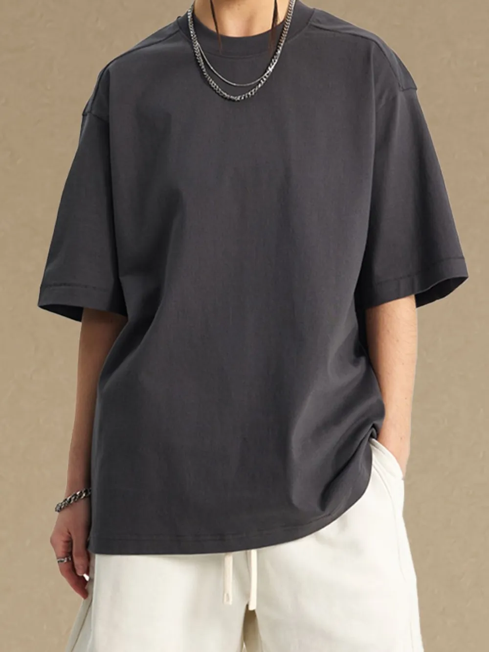 Men's Round Neck Half Sleeve T-Shirt, image 6